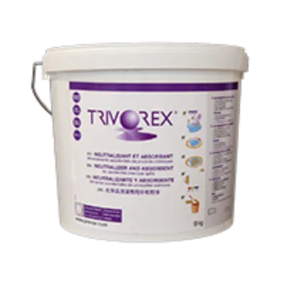 10kg bucket of Trivorex® multi-purpose neutralizing absorbent