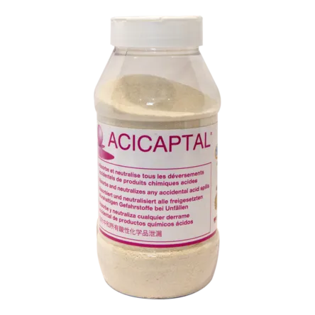 600G powder dispenser of Acicaptal® acid neutralizing absorbent