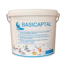 Cubo de 9 kg de Basicaptal® absorbente neutralizante especial para bases